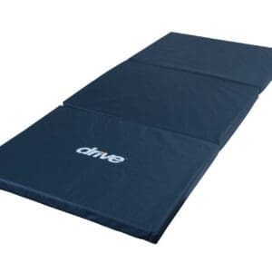 A black tri-fold exercise or therapy mat with the word drive printed in white on the surface. The mat is laid out flat, showing its flexible sections for easy storage and transport.