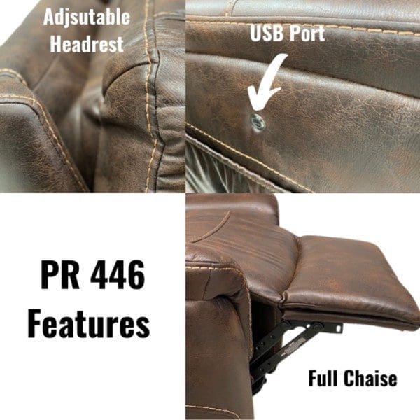 PR446 Lift chair features