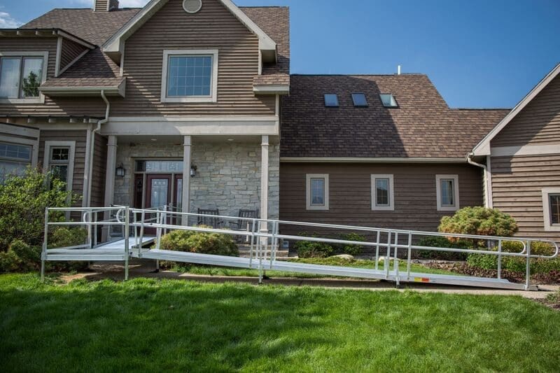 Aluminum wheelchair ramps for homes