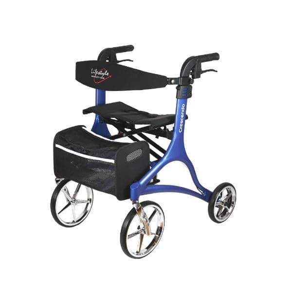 Blue Crescendo Rollator